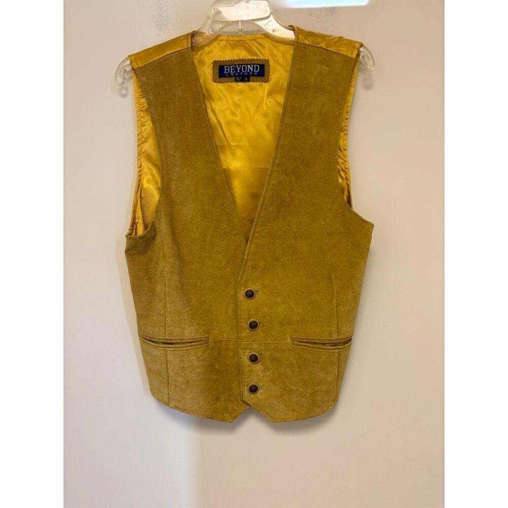 Vintage Beyond Leather Suede Vest Western Boho